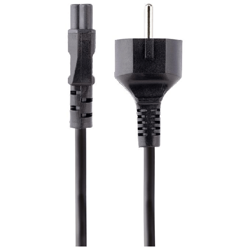 StarTech.com-Cavo-di-Alimentazione-CA-da-3m-Spina-Schuko-a-C5-2.5A-250V-18AWG-Cavo-Elettrico-di-Alimentazione-di-Ricambio-per-Alimentatori-con-Attacco-C6-per-Notebook-Monitor--753E-3M-POWER-LEAD-