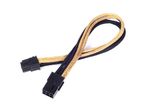 Silverstone-PP07-IDE6BG-03-m--Silverstone-6-pin-PCIe-to-6-pin-PCIe-Cable-25-cm---Black---Gold-