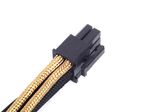 Silverstone-PP07-IDE6BG-03-m--Silverstone-6-pin-PCIe-to-6-pin-PCIe-Cable-25-cm---Black---Gold-