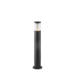 Ideal Lux Piantana-Palo Da Esterno Moderna Tronco Alluminio Nero 1 Luce E27 H80Cm