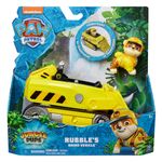 Spin Master PAW Patrol Jungle Pups, Rhino Vehicle di Rubble, veicolo giocattolo con action figure da collezione