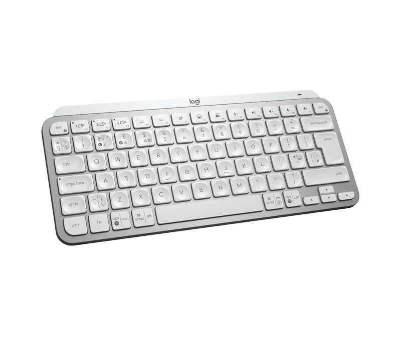 Logitech-MX-Keys-Mini-for-Business-tastiera-RF-senza-fili--Bluetooth-QWERTY-Inglese-britannico-Alluminio-Bianco--MX-KEYS