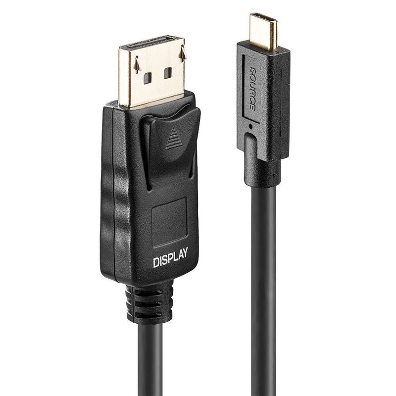 Lindy-43305-cavo-e-adattatore-video-5-m-USB-tipo-C-DisplayPort-Nero--5M-Usb-Type-C-To-Dp-Adapter---Cable-With-Hdr---Warr