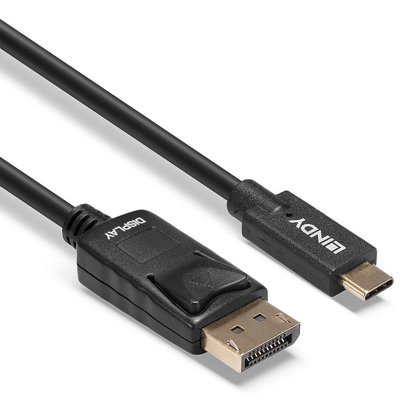 Lindy-43305-cavo-e-adattatore-video-5-m-USB-tipo-C-DisplayPort-Nero--5M-Usb-Type-C-To-Dp-Adapter---Cable-With-Hdr---Warr