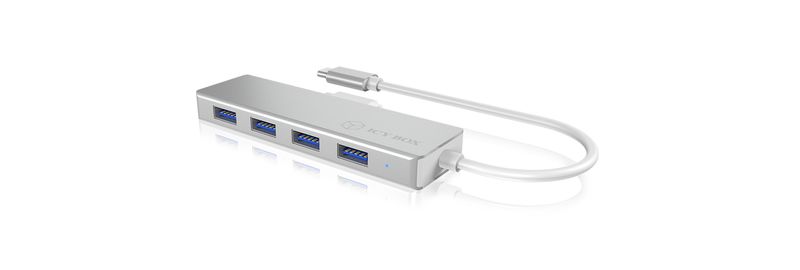 ICY-BOX-IB-HUB1425-C3-USB-3.2-Gen-1--3.1-Gen-1--Type-C-5000-Mbit-s-Argento