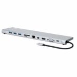 Manhattan-130578-replicatore-di-porte-e-docking-station-per-notebook-Cablato-USB-3.2-Gen-1--3.1-Gen-1--Type-C-Alluminio