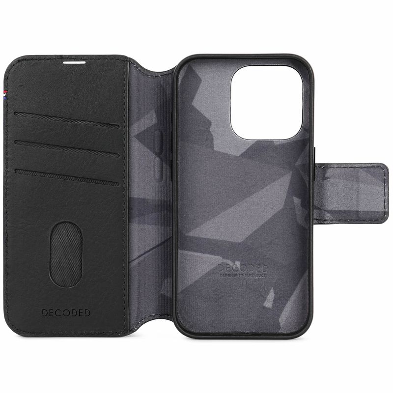 Portafoglio-staccabile-in-pelle-Decoded-per-iPhone-15-Pro-Nero