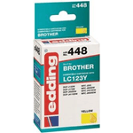 Edding cartuccia per stampante edding EDD-448 gialla compatibile con Brother LC-123Y