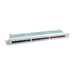 VALUE Kat.6 19"-Patchpanel, 24 P, geschirmt, grau