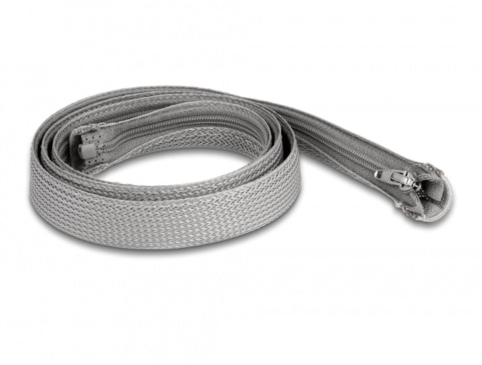 Tubo-intrecciato-Delock-con-cerniera-resistente-al-calore-1-m-x-20-mm-grigio