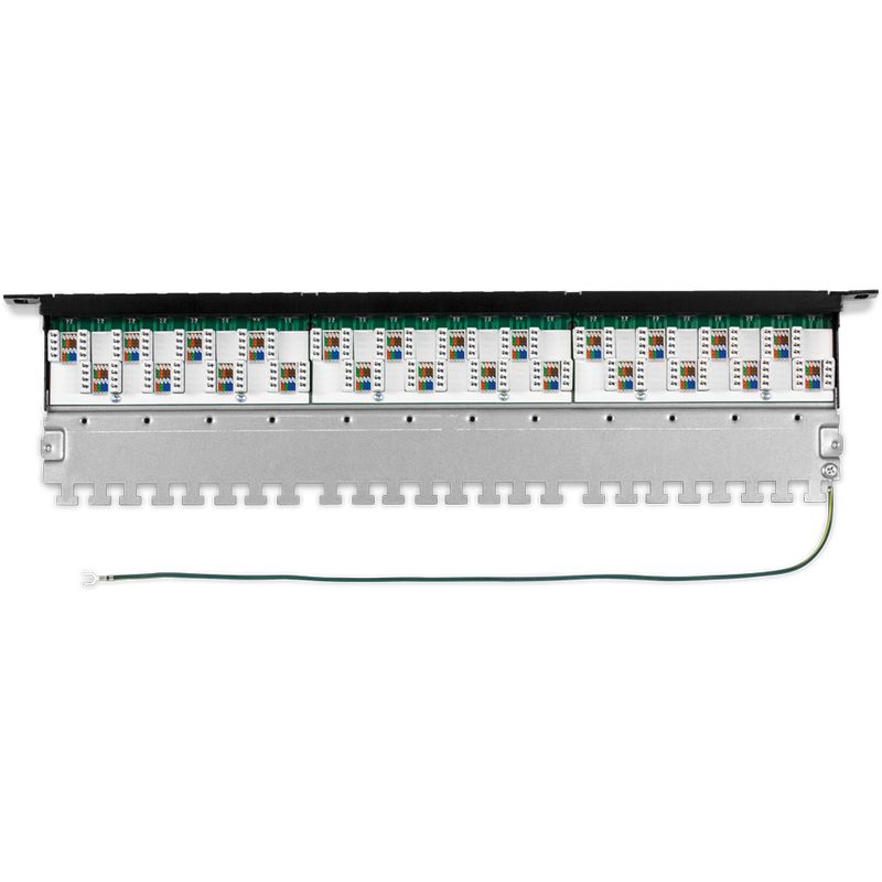 Trendnet-TC-P24C6AHS-pezzo-di-pannello-0.5U--TRENDnet-TC-P24C6AHS-24-Port-Cat6a-Shielded-Half-U-Patch-Panel-2Years-warra