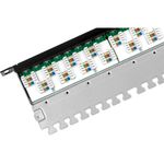 Trendnet-TC-P24C6AHS-pezzo-di-pannello-0.5U--TRENDnet-TC-P24C6AHS-24-Port-Cat6a-Shielded-Half-U-Patch-Panel-2Years-warra