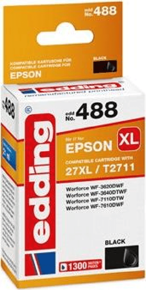 cartuccia-per-stampante-edding-EDD-488-nera-compatibile-con-EPSON-27XL---T2711XL