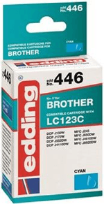 cartuccia-per-stampante-edding-EDD-446-ciano-compatibile-con-Brother-LC-123C