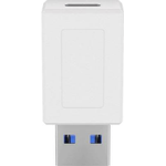 Goobay 55225 adattatore per inversione del genere dei cavi USB-C USB 3.0 type A Bianco (Goobay USB 3.0 SuperSpeed USB-C