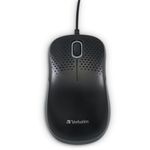 Verbatim 49024 mouse Mano destra USB tipo A Ottico 1000 DPI (VERBATIM SILENT MOUSE SILENT OPTICAL MOUSE - BLACK)