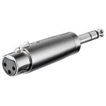 Goobay 27514 adattatore per inversione del genere dei cavi XLR 6.35 mm Acciaio inox