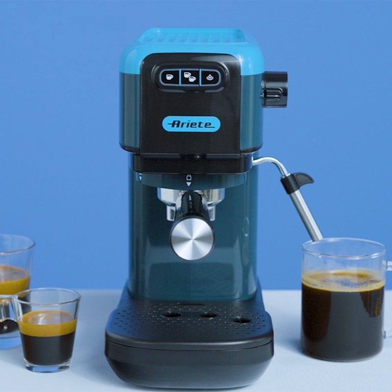 Ariete-1399-Macchina-da-caffe-espresso-Sky-Blue-Per-polvere-e-cialde-ESE-1300-W-Capacita-11L-15-bar-di-pressione-Filtro-1-2-tazze-e-cialda-ESE-Cappuccino-Blu