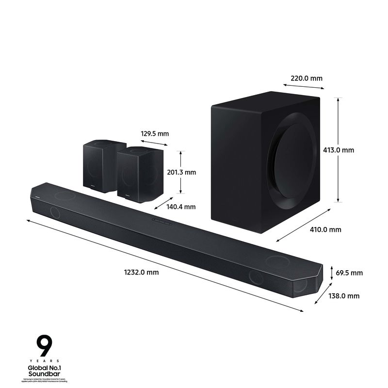 Samsung-Soundbar-HW-Q990C-11.1.4-Canali-41W-22-Speaker-Wireless-Dolby-Atmos-Q-Simphony