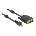 DeLOCK Cavo mini Displayport 1.2 maschio con vite  DVI maschio 4K attivo - Convertitore video - Parade PS171 - DisplayPo