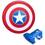 Hasbro Marvel Avengers Scudo di Captain America, scudo con guanto per giochi d'imitazione