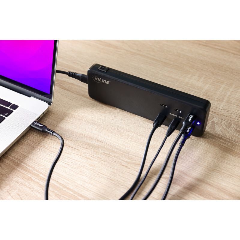 Multiporta-120-W-6x-USB-Typ-C-PD-3.0---Nero