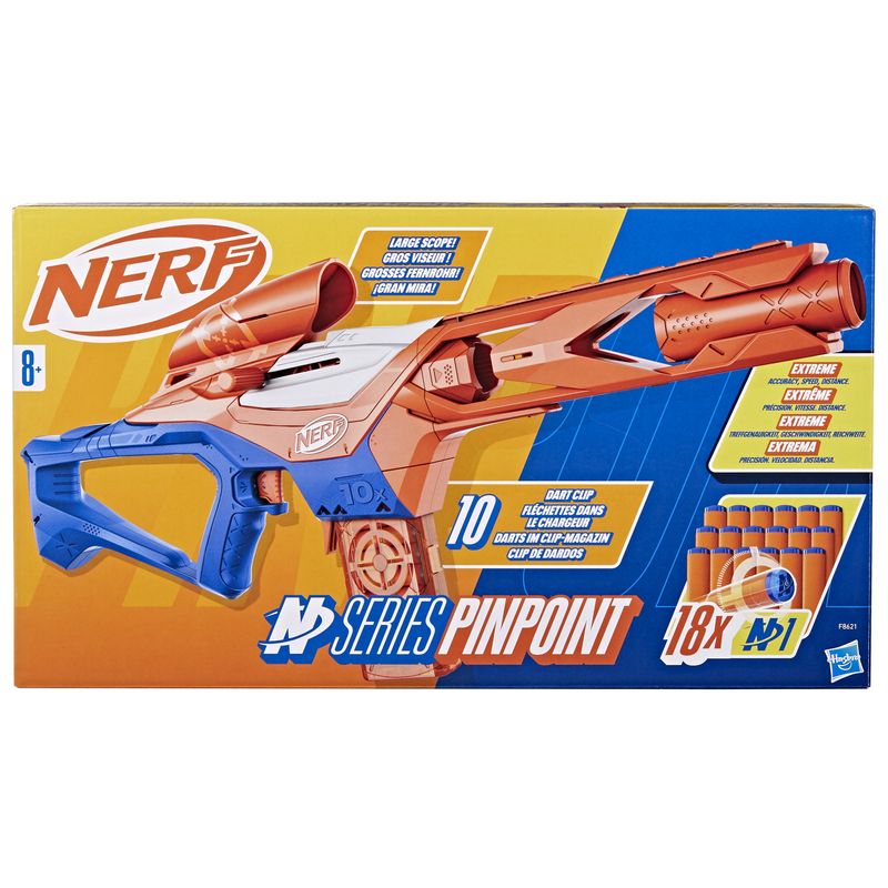 Nerf-N-Series-Pinpoint-blaster-con-18-dardi-N1-caricatore-da-10-dardi-giocattoli-per-bambini-e-bambine-dagli-8-anni-in-su