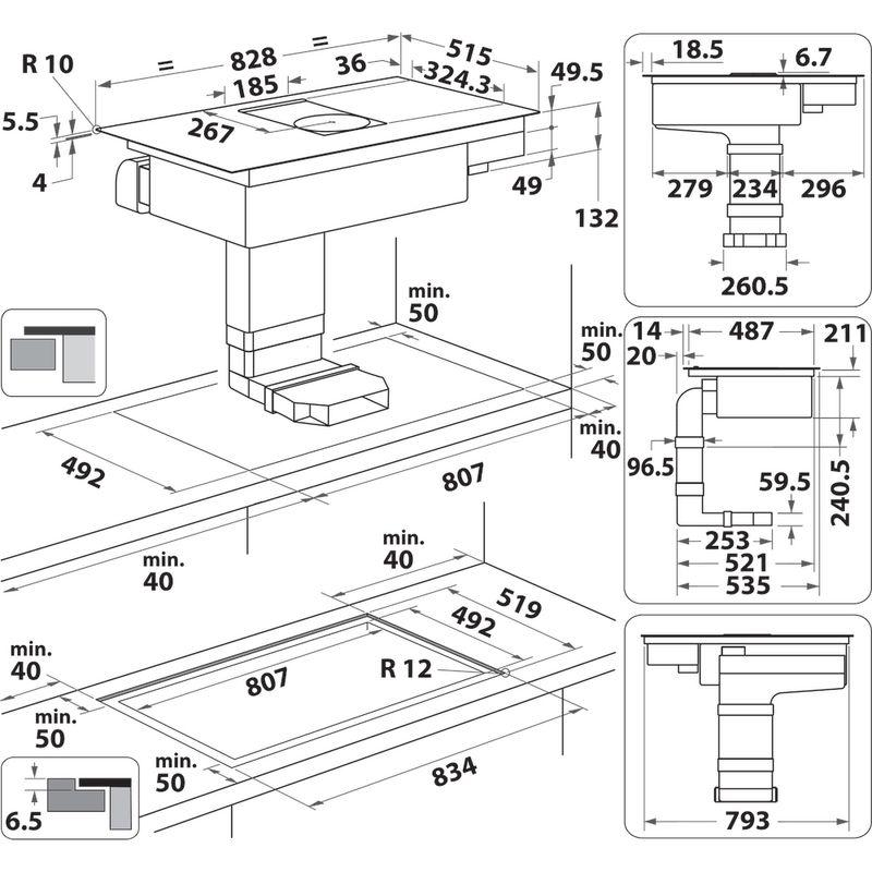 Whirlpool-WVH-92-K-F-KIT-1-Nero-Da-incasso-83-cm-Piano-cottura-a-induzione-4-Fornello-i-