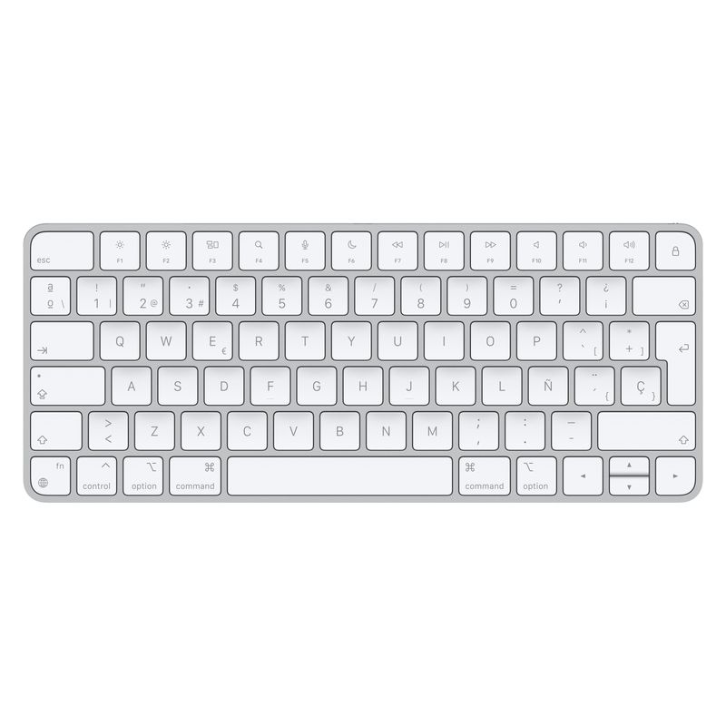 Apple-Magic-tastiera-USB--Bluetooth-Spagnolo-Alluminio-Bianco--Apple-Magic-Keyboard---Keyboard---Bluetooth---QWERTY---Sp