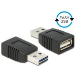 DeLOCK 65520 adattatore per inversione del genere dei cavi USB 2.0 A Nero