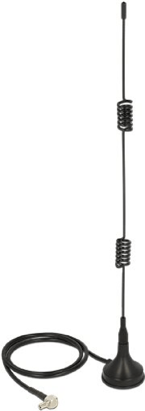 Delock-Antenna-LTE-Spina-TS-9-90-2---3-dBi-fissa-omnidirezionale-con-supporto-magnetico-e-cavo-di-collegamento-RG-174