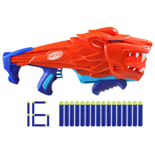 Nerf-Junior-Wild---Lionfury-blaster-facile-da-usare-16-dardi-Elite-blaster--giocattoli-a-tema-leoni-giocattoli-da-esterno