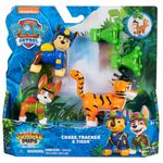 Spin Master PAW Patrol : Jungle Pups Chase, Tracker & Tiger, action figure con lanciamissili