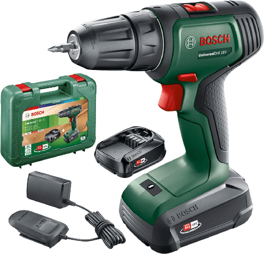 Bosch-UniversalDrill-18V-1450-Giri-min-Senza-chiave-12-kg-Nero-Verde