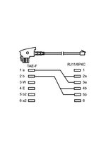 Wentronic-Goobay-TAE-F-Anschlusskabel--Universal-Pin-Out--Schwarz-3-m---TAE-F-Stecker-auf-RJ11-RJ14-Stecker--6P4C---68