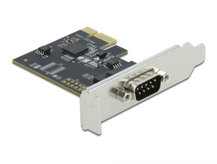 DeLOCK-PCI-Express-Card-to-1-x-Serial-RS-232---Serieller-Adapter---PCIe-20-Low-Profile---RS-232-x-1---Schwarz--90000-