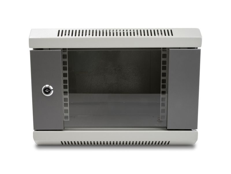 Sblocco-10-Armadio-di-rete-con-porta-in-vetro-4-U-grigio