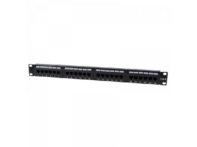 Patch-panel-Logilink-19-CAT6-24-porte-non-schermato-nero--NP0004-