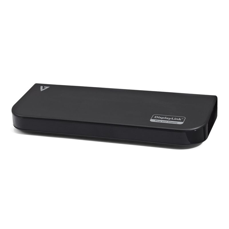 V7-UDDS2-replicatore-di-porte-e-docking-station-per-notebook-USB-2.0-Nero