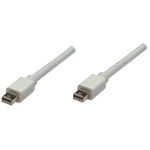 Manhattan 324557 cavo DisplayPort 1 m Mini DisplayPort Bianco (MINI DISPLAYPORT CABLE 1M- - 4K/60HZ MALE/MALE WHITE POLY