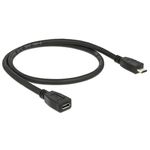 Delock Anschlsse USB 2.0 Typ Micro-B Stecker  USB 2.0 Typ Micro-B Buchse  USB 2