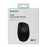 eSTUFF-GLB214002-mouse-Mano-destra-RF-senza-fili--Bluetooth-IR-LED-1800-DPI--G305-Wireless-Bluetooth-Dual---mouse---Warr