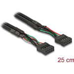 DeLOCK Cavo per connettore USB 2.0 femmina da 2,54 mm a 10 pin per USB 2.0 femmina da 2,54 mm a 10 pin 25 cm