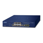 PLANET IPv4/IPv6 8-Port Managed Gestito L2/L4 Gigabit Ethernet 10/100/1000 Supporto Power over Ethernet PoE 1U Blu (IPv4