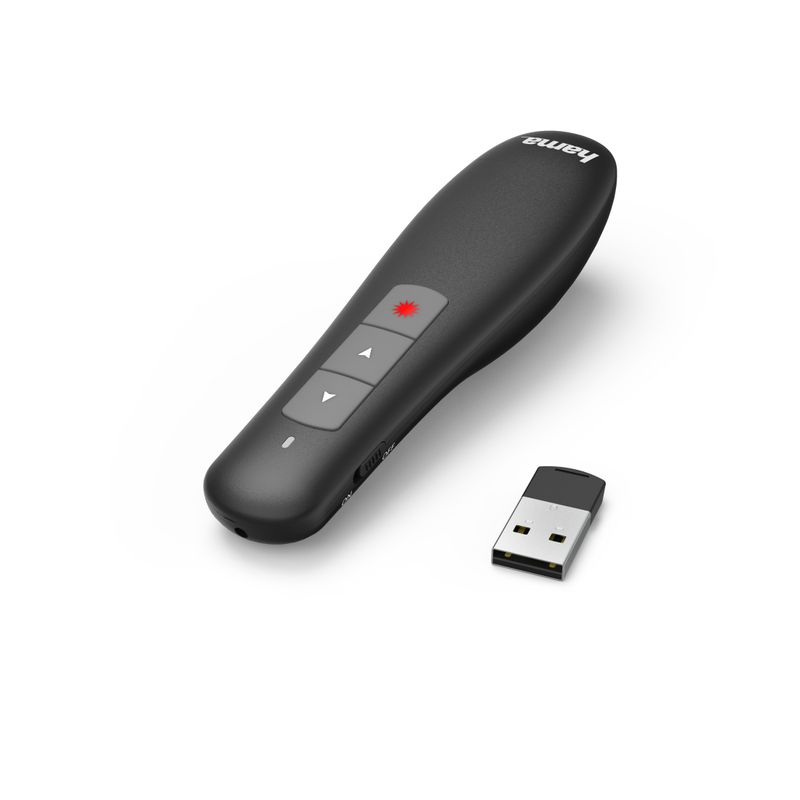 Hama-00139915-puntatore-wireless-RF-Nero--Hama-X-Pointer-Wireless-Laser-Presenter-2.4GHz-USB-Receiver-12m-Range-Volume-C