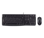 Logitech-Desktop-MK120-tastiera-Mouse-incluso-USB-QWERTZ-Tedesco-Nero