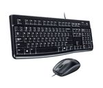 Logitech-Desktop-MK120-tastiera-Mouse-incluso-USB-QWERTZ-Tedesco-Nero