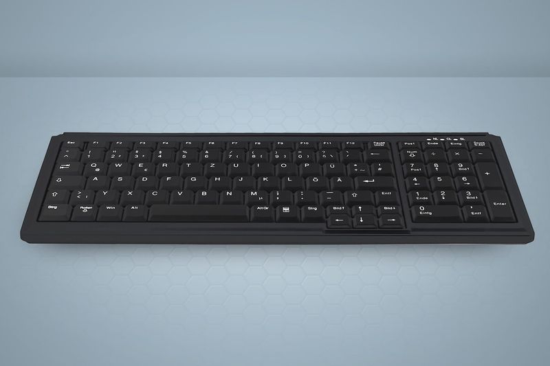 Industry-4.0-Compact-Notebook-Style-Keyboard-with-NumPad---Corded---QWERTY---Black