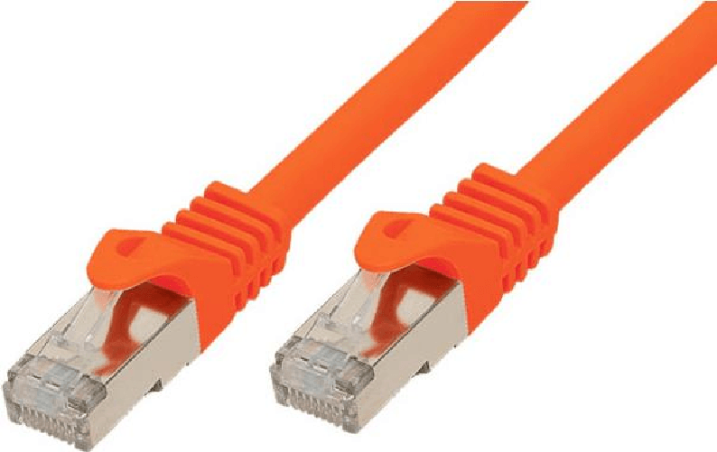Cavo-patch-S-FTP-Cat-7-arancione-100-m