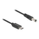 DeLOCK Cavo di alimentazione USB Type-C per DC 5,5 x 2,1 mm maschio 1 m